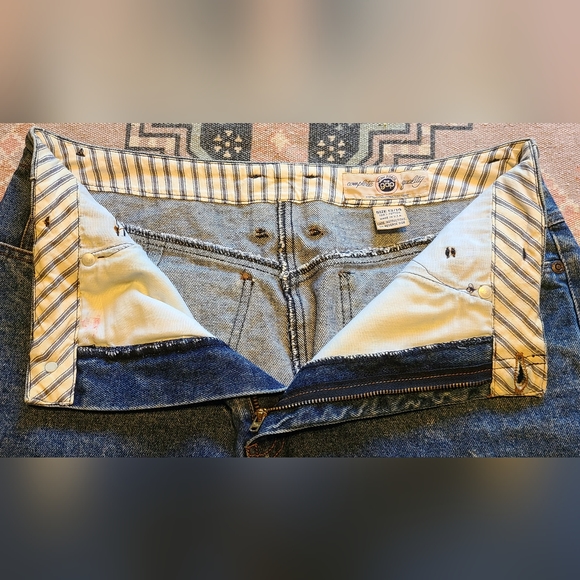 Vintage 1980's The Gap Stone Wash Denim Skirt Size 13/14 - Picture 14 of 16